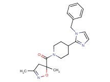 4-(1-benzyl-1H-imidazol-2-yl)-1-[(3,5-dimethyl-4,5-dihydroisoxazol-5-yl)carbonyl]piperidine