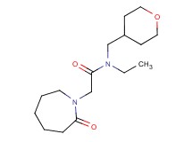 N-ethyl-2-(2-oxoazepan-1-yl)-N-(tetrahydro-2H-pyran-4-ylmethyl)acetamide