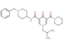 N-(1-benzyl-4-piperidinyl)-1-isobutyl-4-oxo-5-(1-piperidinylcarbonyl)-1,4-dihydro-3-pyridinecarboxamide