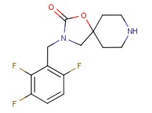 3-(2,3,6-trifluorobenzyl)-1-oxa-3,8-diazaspiro[4.5]decan-2-one hydrochloride