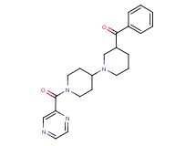phenyl[1'-(pyrazin-2-ylcarbonyl)-1,4'-bipiperidin-3-yl]methanone