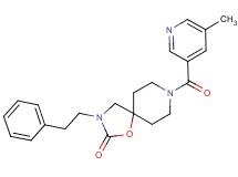 8-[(5-methylpyridin-3-yl)carbonyl]-3-(2-phenylethyl)-1-oxa-3,8-diazaspiro[4.5]decan-2-one