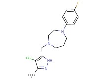 1-[(4-chloro-3-methyl-1H-pyrazol-5-yl)methyl]-4-(4-fluorophenyl)-1,4-diazepane
