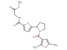 methyl N-({5-[1-(2,5-dimethyl-3-furoyl)-2-pyrrolidinyl]-2-thienyl}carbonyl)glycinate