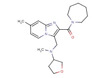 N-{[2-(1-azepanylcarbonyl)-7-methylimidazo[1,2-a]pyridin-3-yl]methyl}-N-methyltetrahydro-3-furanamine