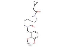 2-(cyclopropylacetyl)-7-(2,3-dimethoxybenzyl)-2,7-diazaspiro[4.5]decan-6-one