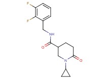 1-cyclopropyl-N-(2,3-difluorobenzyl)-6-oxo-3-piperidinecarboxamide