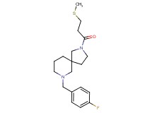 7-(4-fluorobenzyl)-2-[3-(methylthio)propanoyl]-2,7-diazaspiro[4.5]decane
