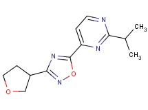 2-isopropyl-4-[3-(tetrahydrofuran-3-yl)-1,2,4-oxadiazol-5-yl]pyrimidine