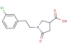 1-[2-(3-chlorophenyl)ethyl]-5-oxopyrrolidine-3-carboxylic acid
