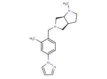 (3aS*,6aS*)-1-methyl-5-[2-methyl-4-(1H-pyrazol-1-yl)benzyl]octahydropyrrolo[3,4-b]pyrrole