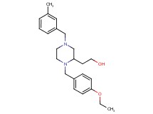 2-[1-(4-ethoxybenzyl)-4-(3-methylbenzyl)-2-piperazinyl]ethanol