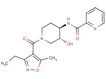 N-{(3R*,4R*)-1-[(3-ethyl-5-methylisoxazol-4-yl)carbonyl]-3-hydroxypiperidin-4-yl}pyridine-2-carboxamide
