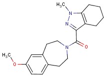 7-methoxy-3-[(1-methyl-4,5,6,7-tetrahydro-1H-indazol-3-yl)carbonyl]-2,3,4,5-tetrahydro-1H-3-benzazepine