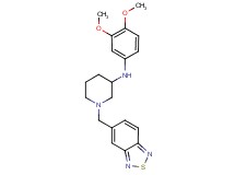 1-(2,1,3-benzothiadiazol-5-ylmethyl)-N-(3,4-dimethoxyphenyl)-3-piperidinamine