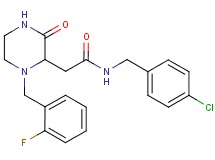 N-(4-chlorobenzyl)-2-[1-(2-fluorobenzyl)-3-oxo-2-piperazinyl]acetamide