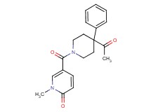 5-[(4-acetyl-4-phenyl-1-piperidinyl)carbonyl]-1-methyl-2(1H)-pyridinone
