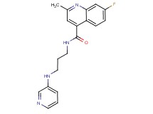7-fluoro-2-methyl-N-[3-(3-pyridinylamino)propyl]-4-quinolinecarboxamide