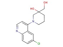 1-(6-chloro-4-quinolinyl)-3-(hydroxymethyl)-3-piperidinol