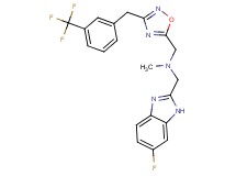 1-(6-fluoro-1H-benzimidazol-2-yl)-N-methyl-N-({3-[3-(trifluoromethyl)benzyl]-1,2,4-oxadiazol-5-yl}methyl)methanamine