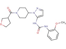 N-(2-methoxyphenyl)-N'-{1-[1-(tetrahydro-3-furanylcarbonyl)-4-piperidinyl]-1H-pyrazol-5-yl}urea