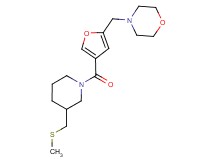 4-{[4-({3-[(methylthio)methyl]piperidin-1-yl}carbonyl)-2-furyl]methyl}morpholine