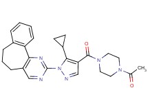 2-{4-[(4-acetyl-1-piperazinyl)carbonyl]-5-cyclopropyl-1H-pyrazol-1-yl}-6,7-dihydro-5H-benzo[6,7]cyclohepta[1,2-d]pyrimidine