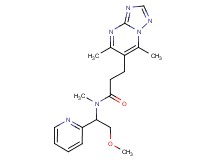 3-(5,7-dimethyl[1,2,4]triazolo[1,5-a]pyrimidin-6-yl)-N-(2-methoxy-1-pyridin-2-ylethyl)-N-methylpropanamide