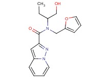 N-(2-furylmethyl)-N-[1-(hydroxymethyl)propyl]pyrazolo[1,5-a]pyridine-2-carboxamide