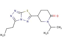 1-isopropyl-5-(3-propyl[1,2,4]triazolo[3,4-b][1,3,4]thiadiazol-6-yl)piperidin-2-one