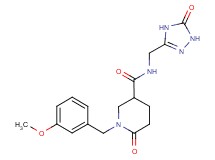 1-(3-methoxybenzyl)-6-oxo-N-[(5-oxo-4,5-dihydro-1H-1,2,4-triazol-3-yl)methyl]-3-piperidinecarboxamide
