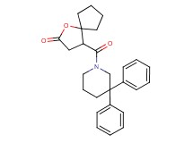 4-[(3,3-diphenylpiperidin-1-yl)carbonyl]-1-oxaspiro[4.4]nonan-2-one