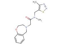 2-(2,3-dihydro-1,4-benzoxazepin-4(5H)-yl)-N-methyl-N-[(4-methyl-1,2,3-thiadiazol-5-yl)methyl]acetamide