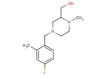 [4-(4-fluoro-2-methylbenzyl)-1-methylpiperazin-2-yl]methanol