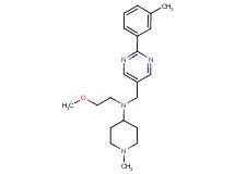 N-(2-methoxyethyl)-1-methyl-N-{[2-(3-methylphenyl)pyrimidin-5-yl]methyl}piperidin-4-amine