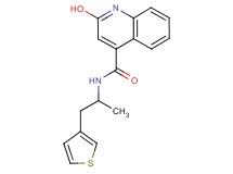 2-hydroxy-N-[1-methyl-2-(3-thienyl)ethyl]-4-quinolinecarboxamide