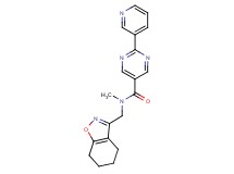 N-methyl-2-(3-pyridinyl)-N-(4,5,6,7-tetrahydro-1,2-benzisoxazol-3-ylmethyl)-5-pyrimidinecarboxamide