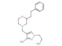 4-[(3-methyl-1-propyl-1H-pyrazol-4-yl)methyl]-2-(2-phenylethyl)morpholine
