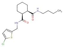 (1R*,2S*)-N-butyl-N'-[(5-chloro-2-thienyl)methyl]-1,2-cyclohexanedicarboxamide