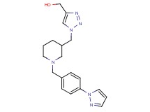 [1-({1-[4-(1H-pyrazol-1-yl)benzyl]-3-piperidinyl}methyl)-1H-1,2,3-triazol-4-yl]methanol trifluoroacetate (salt)