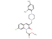 methyl [7-chloro-3-{[4-(2,4-dimethylphenyl)-1-piperazinyl]methyl}-2-oxo-1(2H)-quinolinyl]acetate