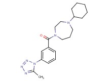 1-cyclohexyl-4-[3-(5-methyl-1H-tetrazol-1-yl)benzoyl]-1,4-diazepane