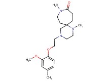 4-[2-(2-methoxy-4-methylphenoxy)ethyl]-1,9-dimethyl-1,4,9-triazaspiro[5.6]dodecan-10-one