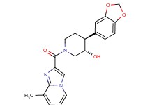 (3S*,4S*)-4-(1,3-benzodioxol-5-yl)-1-[(8-methylimidazo[1,2-a]pyridin-2-yl)carbonyl]piperidin-3-ol