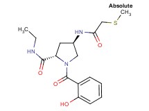 (4R)-N-ethyl-1-(2-hydroxybenzoyl)-4-{[(methylthio)acetyl]amino}-L-prolinamide
