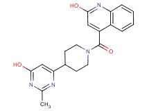4-{[4-(6-hydroxy-2-methyl-4-pyrimidinyl)-1-piperidinyl]carbonyl}-2-quinolinol
