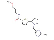 N-(3-methoxypropyl)-5-{1-[(2-methyl-1H-imidazol-4-yl)methyl]-2-pyrrolidinyl}-2-thiophenecarboxamide