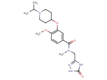 3-[(1-isopropyl-4-piperidinyl)oxy]-4-methoxy-N-methyl-N-[(5-oxo-4,5-dihydro-1H-1,2,4-triazol-3-yl)methyl]benzamide