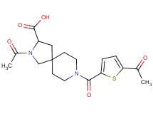 2-acetyl-8-[(5-acetyl-2-thienyl)carbonyl]-2,8-diazaspiro[4.5]decane-3-carboxylic acid