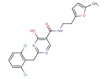2-(2,6-dichlorobenzyl)-4-hydroxy-N-[2-(5-methyl-2-furyl)ethyl]pyrimidine-5-carboxamide